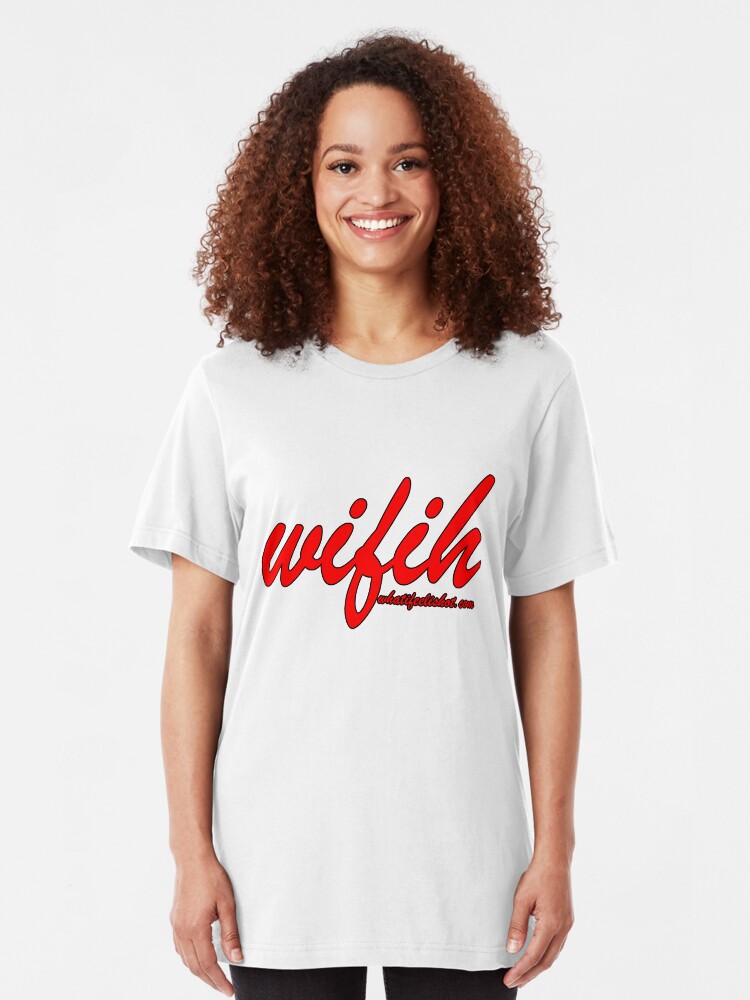 Alternate view of WIFIH 'Plain and Simple' Red Slim Fit T-Shirt