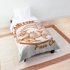 Goldfish Fan Club Cute Goldfish Fish Keeper Orange Print Comforter