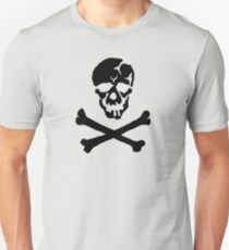 Skull Squadron (black skull) Unisex T-Shirt