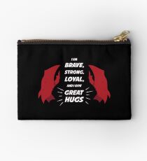Scorpia: I am BRAVE, STRONG, LOYAL, and I give GREAT HUGS - She Ra and the Princesses of Power Zipper Pouch