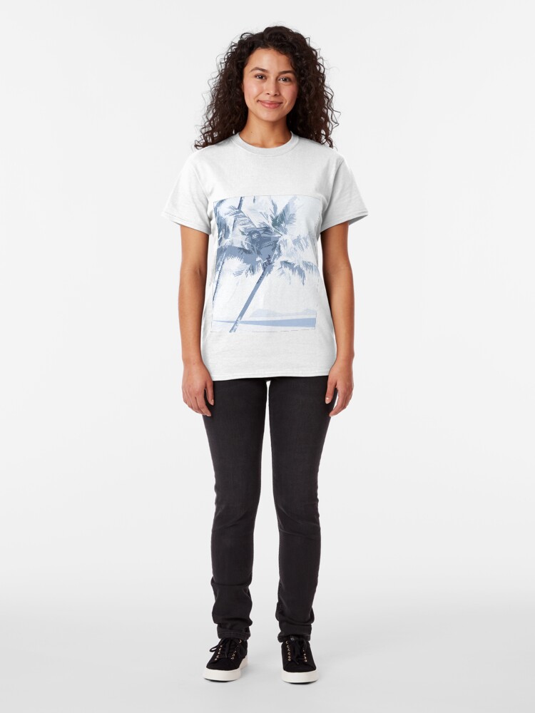 Alternate view of Palm Cove Graphic Art Square 1 Classic T-Shirt