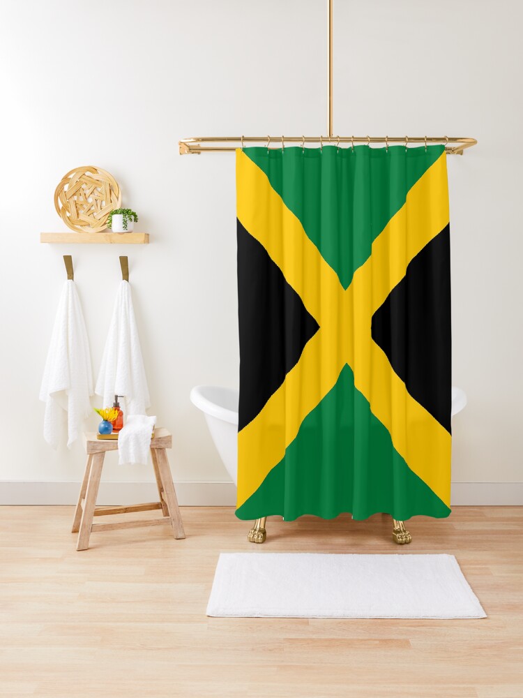 Jamaican Flag Shower Curtain By Everythingja Redbubble