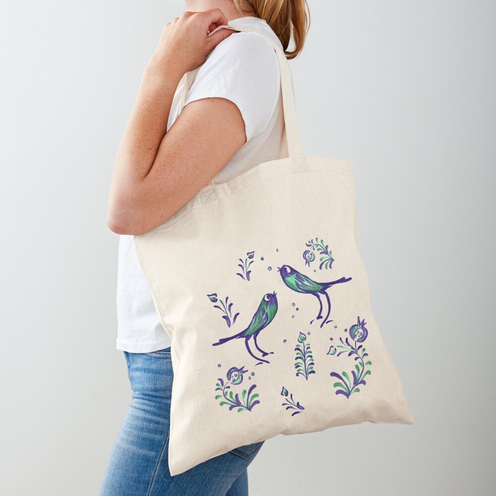 Granada · Loving Birds Warbling Happiness · Grenada Albayzin Style Tote Bag