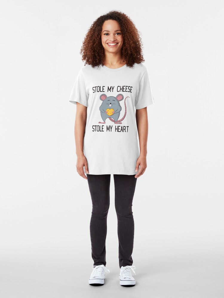 Alternative Ansicht von Stole My Cheese Stole My Heart - Rat Mom Slim Fit T-Shirt