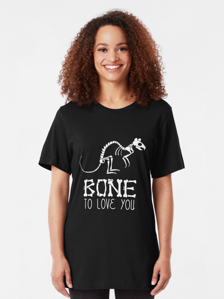 Alternative Ansicht von Bone To Love You - Rat Bones Slim Fit T-Shirt