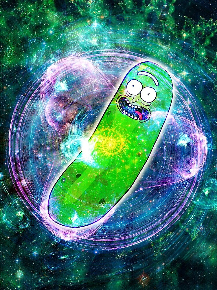 Pickle Rick in Space | Rick and Morty | Flower of Life by FreshThreadShop