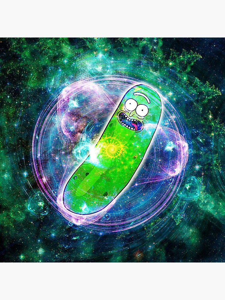 Pickle Rick in Space | Rick and Morty | Flower of Life by FreshThreadShop