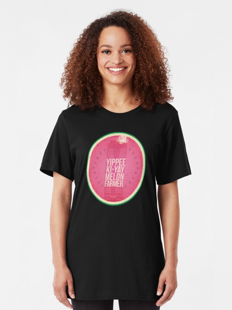 Alternate view of Die Hard Melon Farmers Slim Fit T-Shirt
