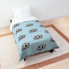 Black And White Gumball's Head Comforter