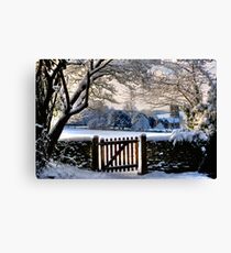 Church And Gate Canvas Print