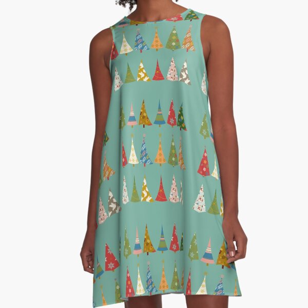 Christmas Trees A-Line Dress