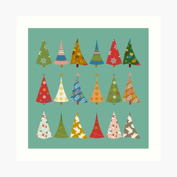 Christmas Trees Art Print