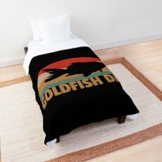 Retro Goldfish Vintage Goldfish Dad Fish Lover Gift Comforter