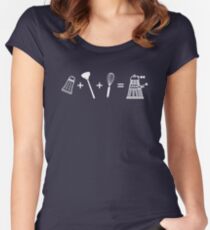 Shaker + Plunger + Whisk = EXTERMINATE! Women's Fitted Scoop T-Shirt