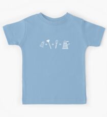 Shaker + Plunger + Whisk = EXTERMINATE! Kids Tee