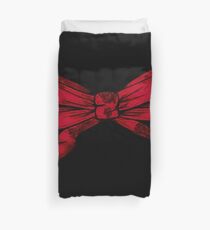 Black and red Duvet Cover