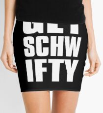 Get Schwifty Intense Text from Rick and Morty Mini Skirt
