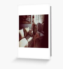 Retro queen of the manor Greeting Card
