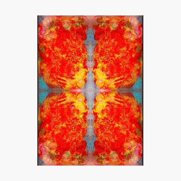 oil pastel abstract digital pattern decided Photographic Print