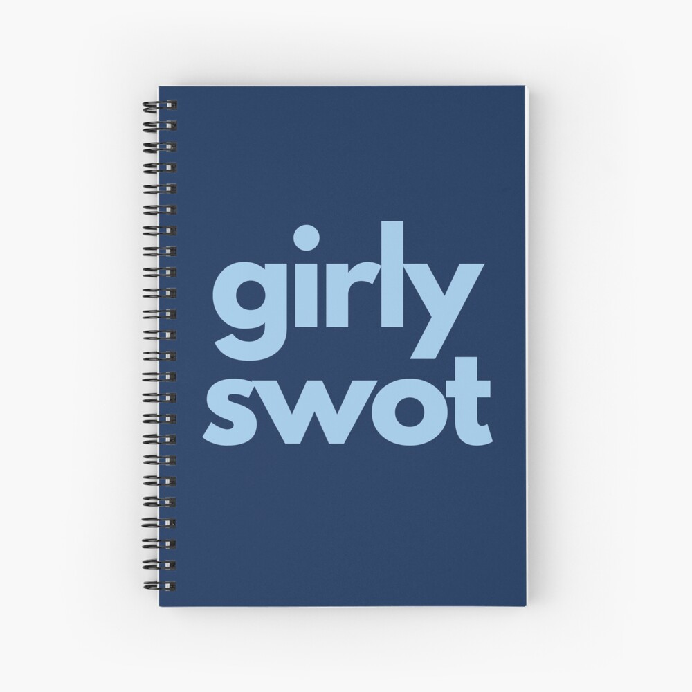 Girly Swot - Celebrating Clever Girls Everywhere Spiral Notebook
