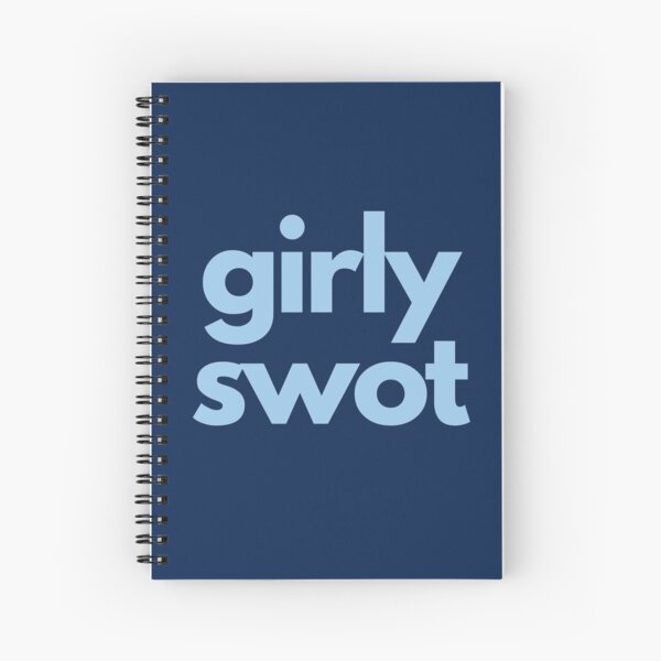 Girly Swot - Celebrating Clever Girls Everywhere Spiral Notebook