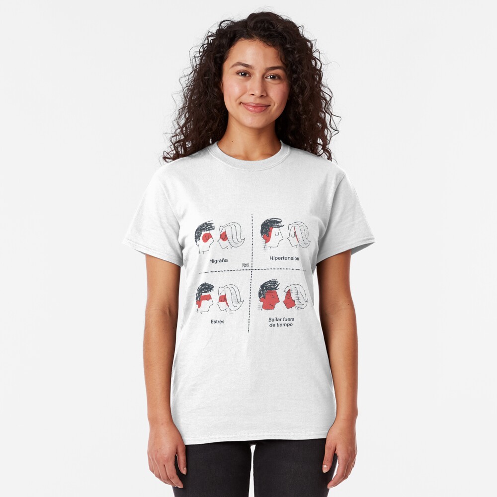 Bailar fuera de tiempo en pareja Camiseta clásica