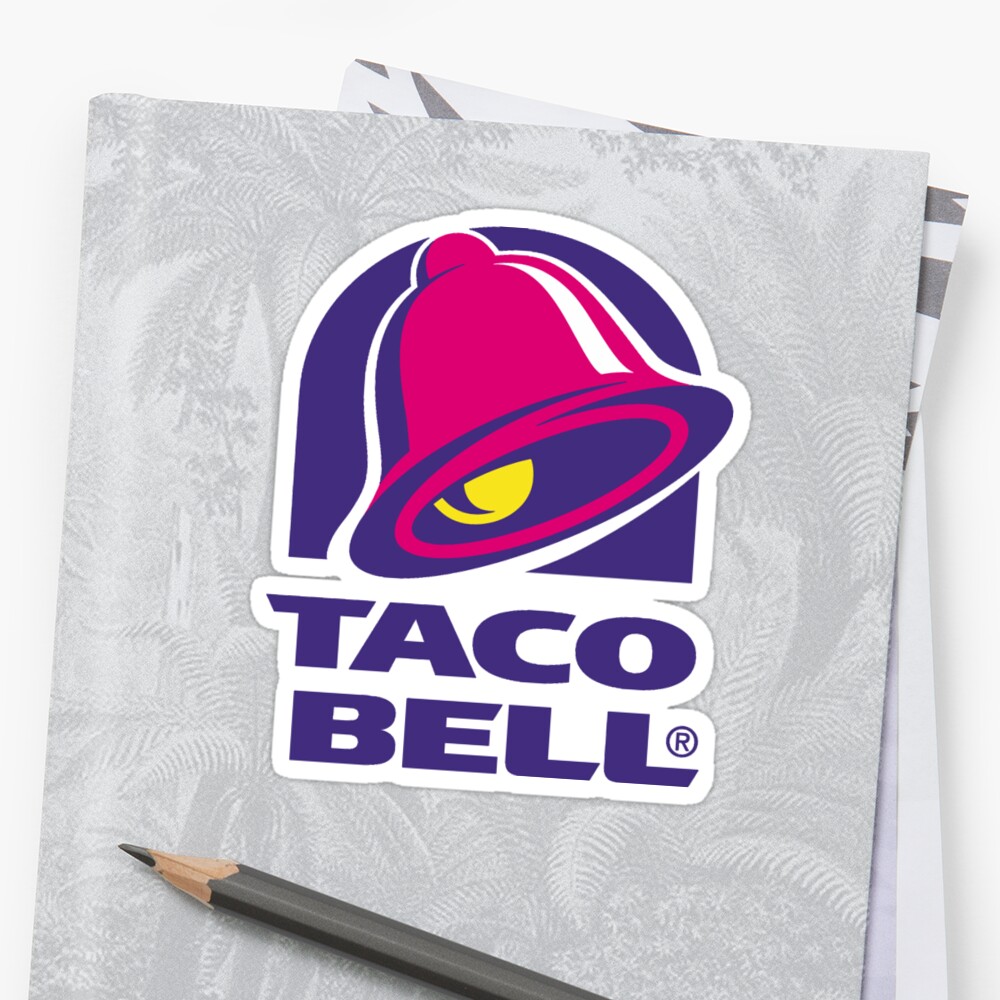  Taco Bell Fast Food Restaurant  Logo  Sticker  by yuenjosh 