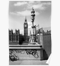 Fame... - Westminster London b&w Poster