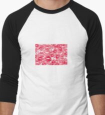 Hearts and Kisses Baseballshirt für Männer
