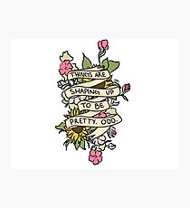 "Things Are Shaping Up To Be Pretty. Odd." Photographic Print