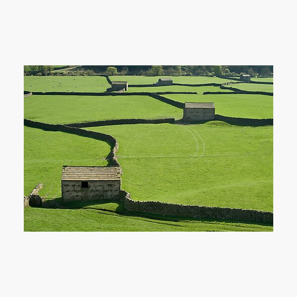 Gunnerside Barns - The Yorkshire Dales Photographic Print
