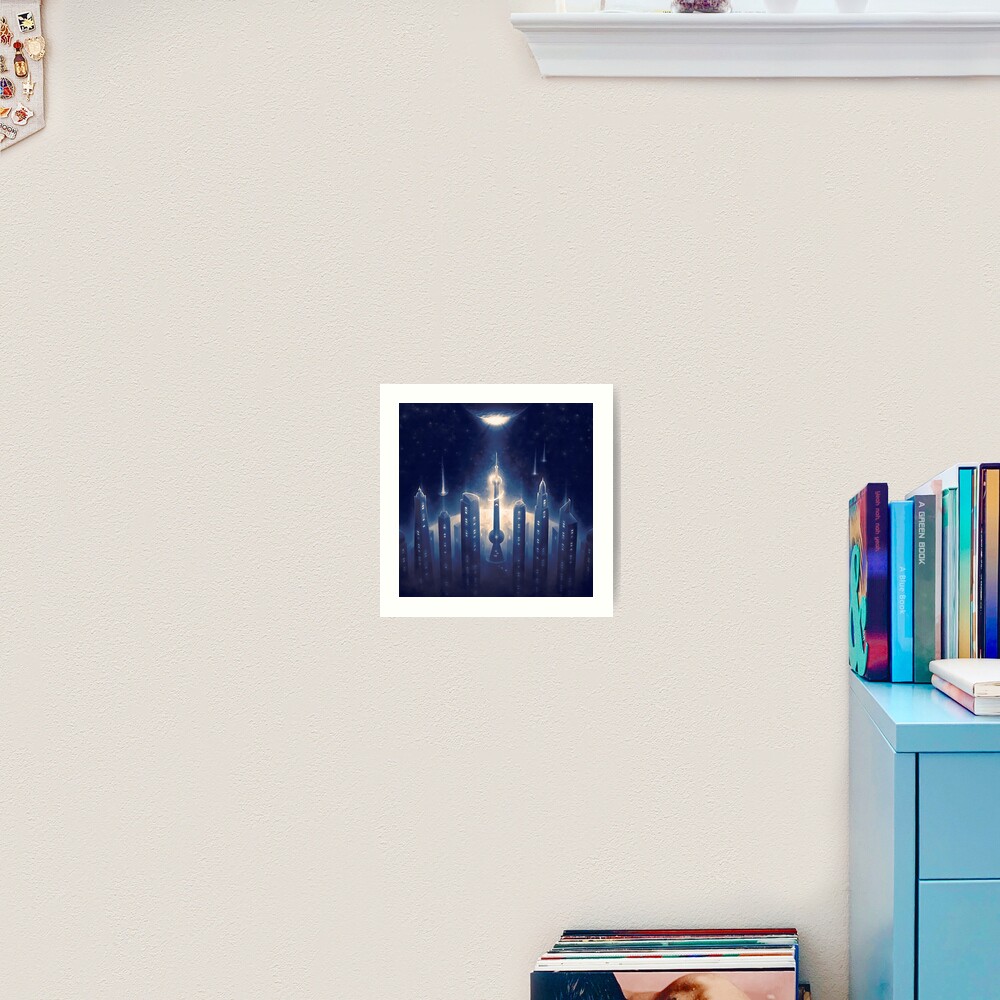 City in Space Art Print