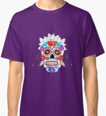 Fun Bright Trendy Sugar Skull Classic T-Shirt