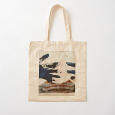 reaching hands of blue Cotton Tote Bag