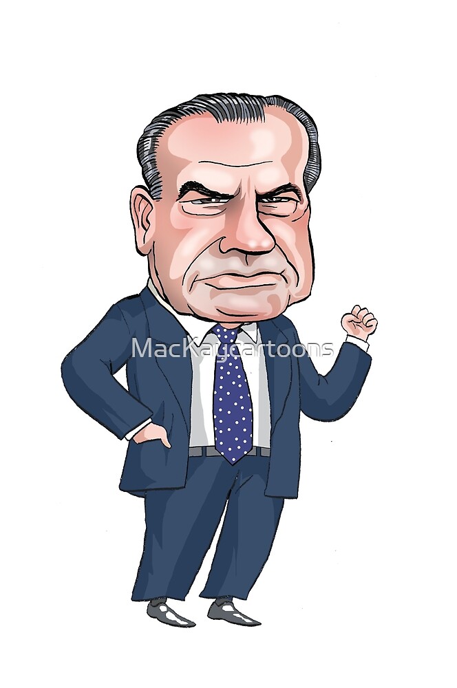 President Richard Nixon by MacKaycartoons