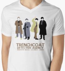 Trenchcoat Detective Agency Men's V-Neck T-Shirt