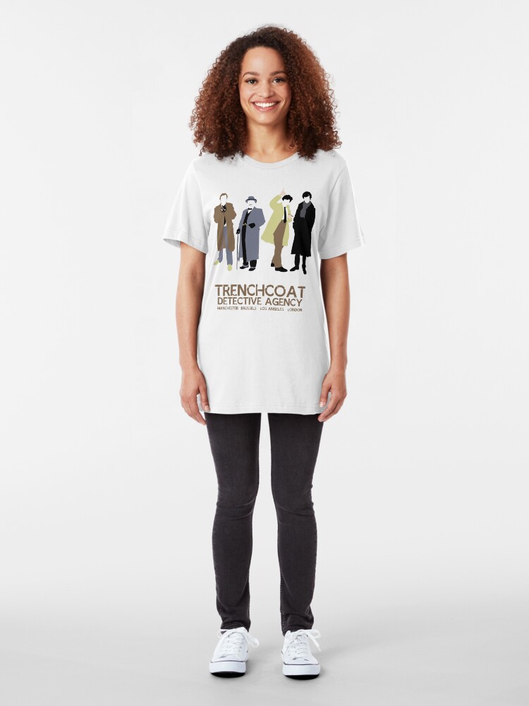 Alternate view of Trenchcoat Detective Agency Slim Fit T-Shirt