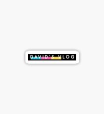 DAVID'S VLOG the beverly collection black DAVID DOBRIK VLOG SQUAD Sticker