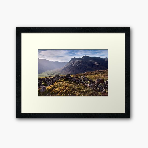The Langdale Pikes from Side Pike Framed Art Print