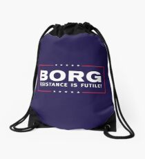 BORG - Resistance Is Futile! Drawstring Bag