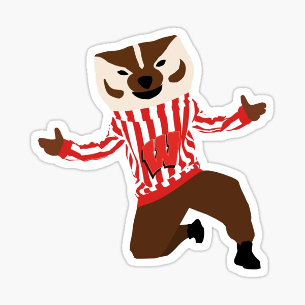 Bucky Badger - University of Wisconsin Sticker