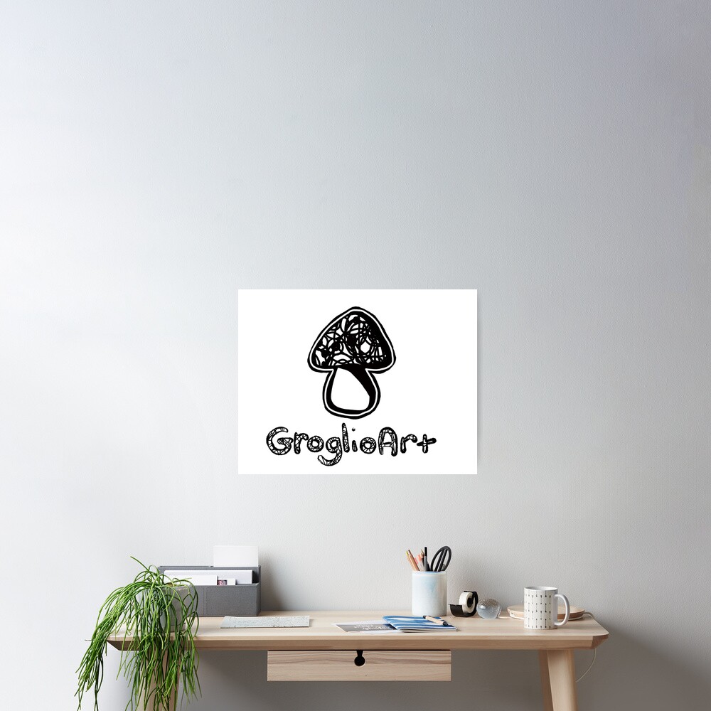 GroglioArt Mushroom Poster