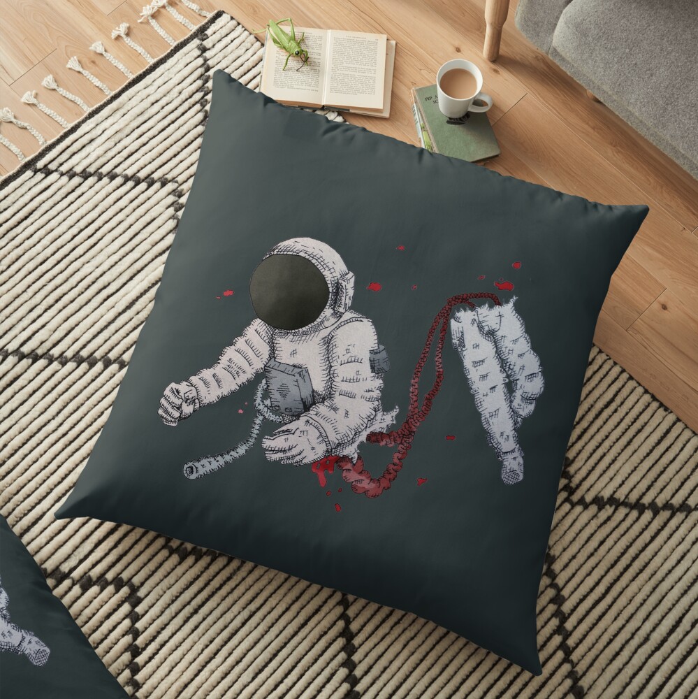 Astro Zombie Floor Pillow