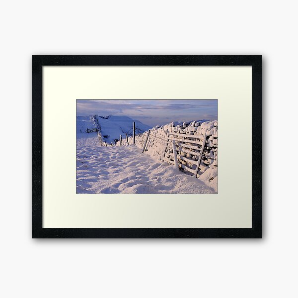 Winter on The Helm - Cumbria Framed Art Print