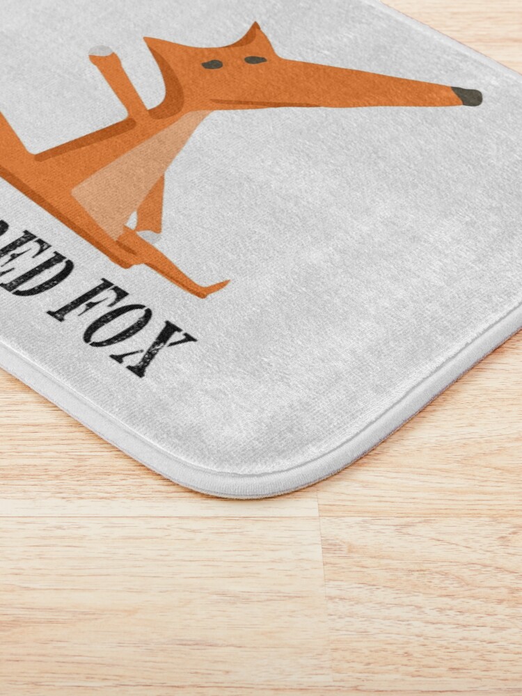 Alternate view of The Tipsy Red Fox T-Shirts - Clothes and Home decor Bath Mat