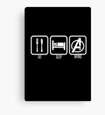 Eat Sleep Avenge Canvas Print