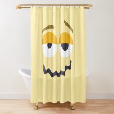 Emoji: Woozy face Shower Curtain