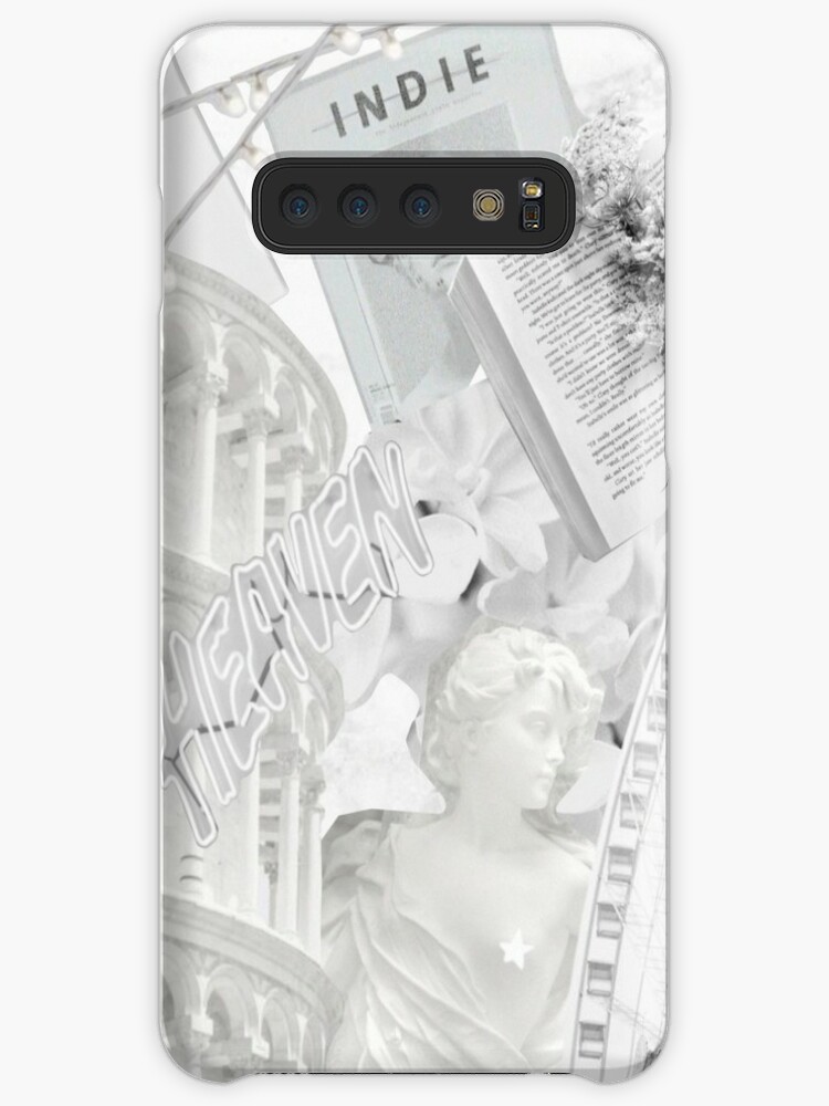 White Aesthetic Collage Case Skin For Samsung Galaxy By