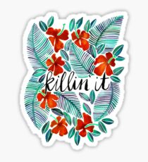 Killin' It – Tropical Red & Green Sticker