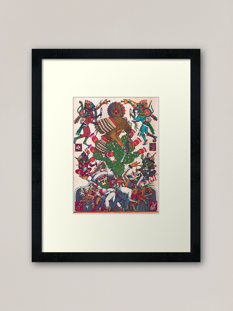 Alternate view of Teocalli Mexicana Framed Art Print